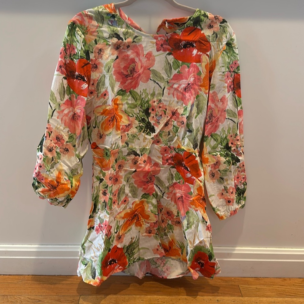 Zara Flower Dress WITH TAGS